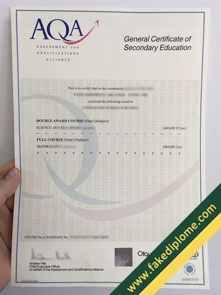 C800F 12 768x1024 Fake AQA GCSE Certificate For Sale, Buy UK Fake Degree