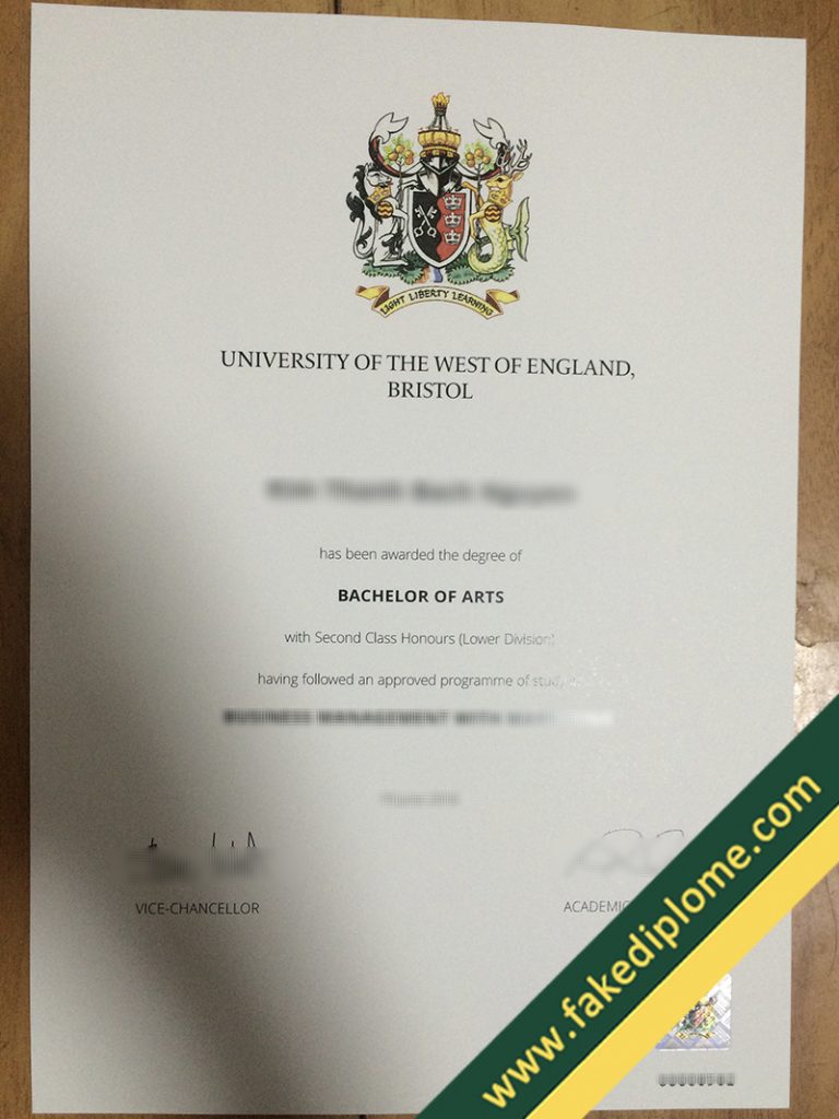 C800F 21 768x1024 Buy University of the West of England, Bristol Fake Diploma Online