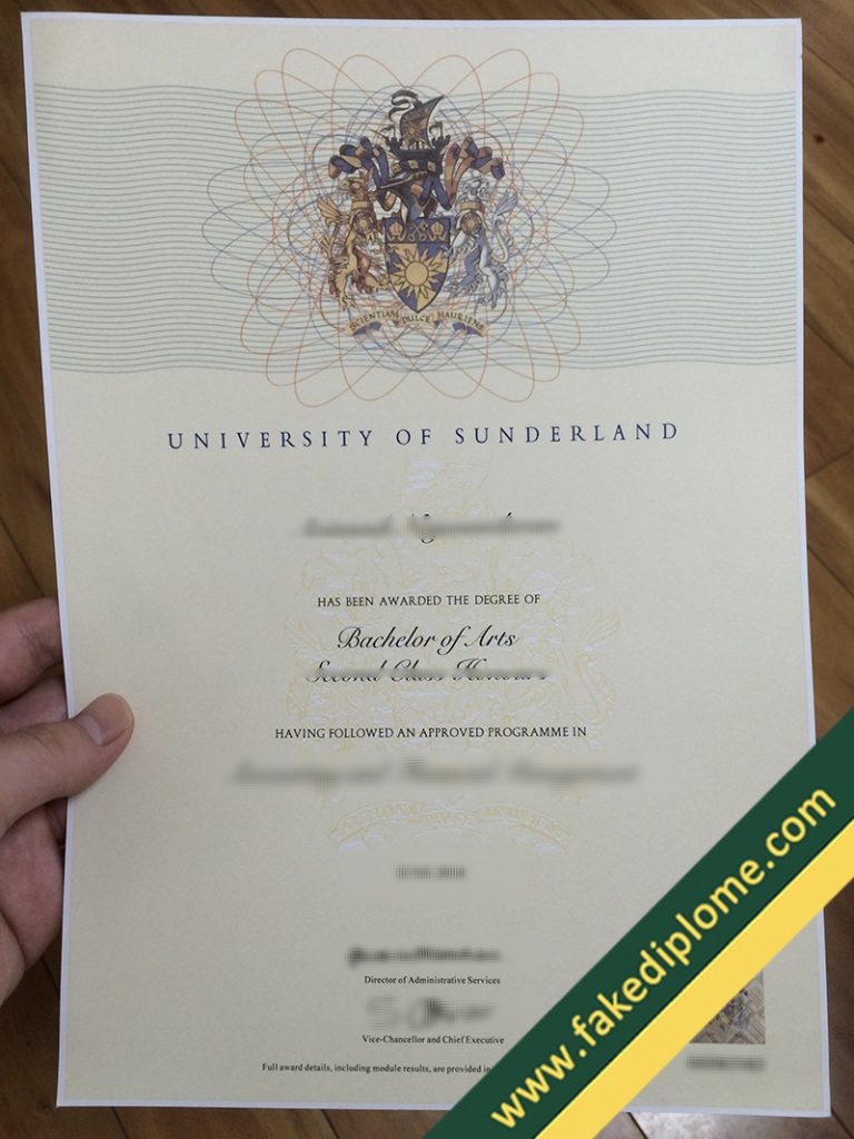 C800F 31 768x1024 How Fast to Get a University of Sunderland Fake Diploma?