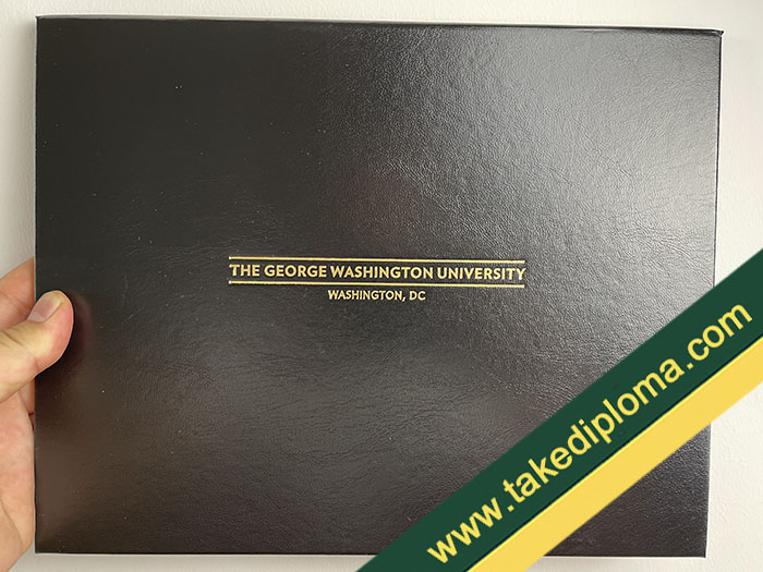 George Washington University diploma Leather Cover, George Washington University degree Leather Cover