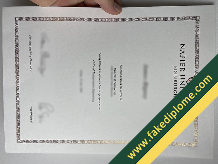 Napier University fake diploma, Napier University fake degree, Napier University fake certificate