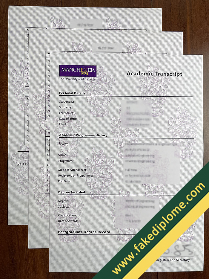 University of Manchester fake transcript How Safety to Buy University of Manchester Fake Transcript? Fake Degree