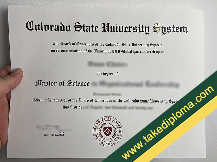 Colorado State University Global fake diploma, fake Colorado State University Global degree, fake Colorado State University Global certificate