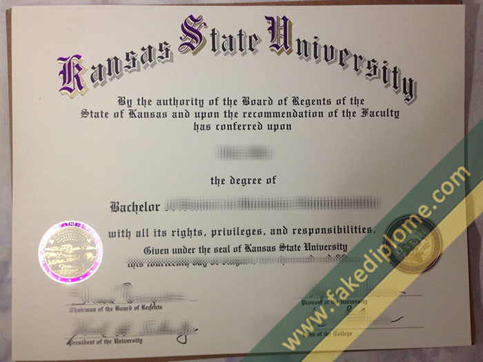 fake Kansas State University diploma, fake Kansas State University degree, fake Kansas State University certificate