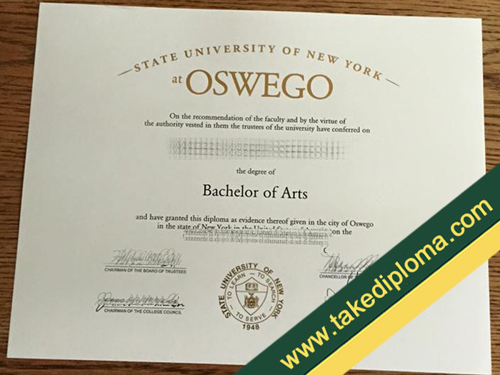FAKE SUNY Oswego diploma, fake SUNY Oswego degree, fake SUNY Oswego certificate