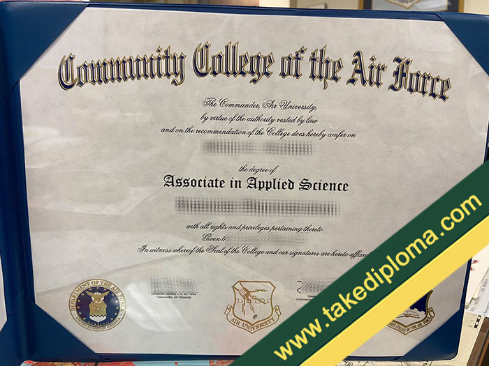 fake Community College of the Air Force diploma, fake Community College of the Air Force certificate