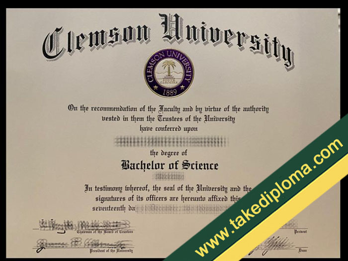 fake Clemson University diploma, fake Clemson University degree, fake Clemson University certificate