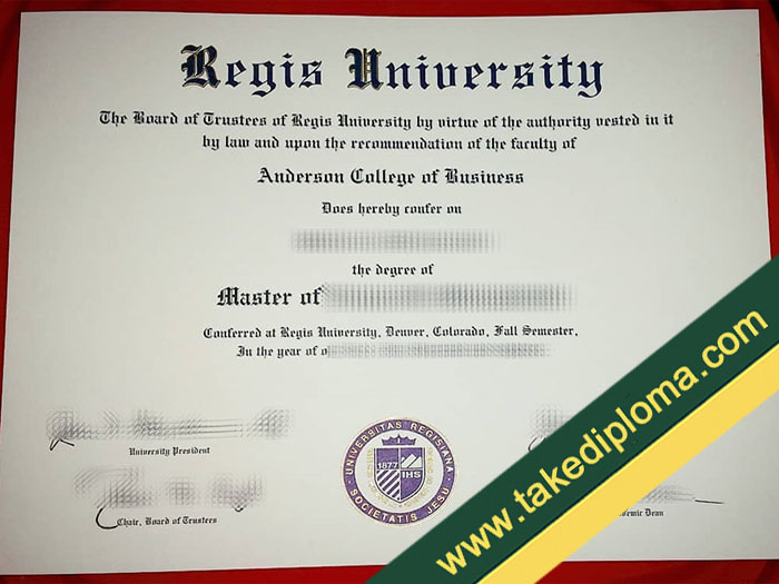 fake Regis University diploma, fake Regis University degree, fake Regis University certificate