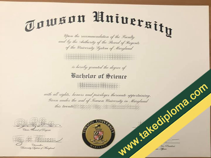 Towson University fake diploma, Towson University fake degree, Towson University fake certificate