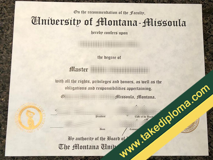 Where to buy University of Montana fake diploma online