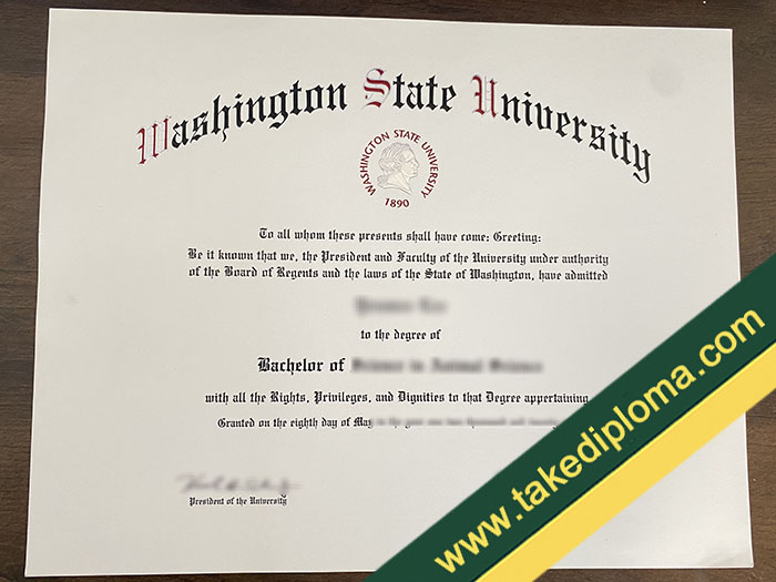 Washington State University fake diploma, Washington State University fake degree, Washington State University fake certificate