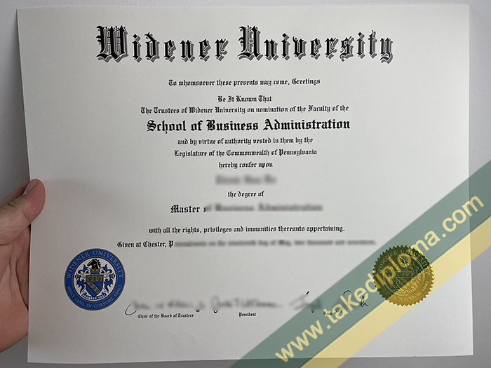 Widener University fake diploma, Widener University fake degee, Widener University fake certificate