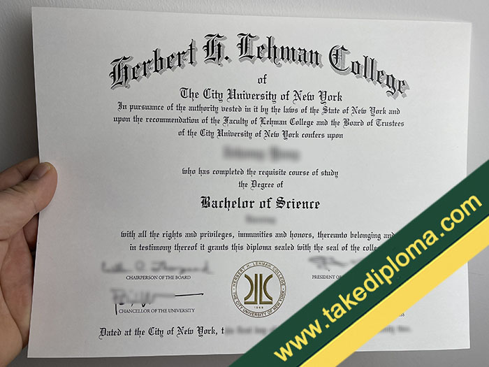 Lehman College fake diploma, fake Lehman College degree, fake Lehman College certificate