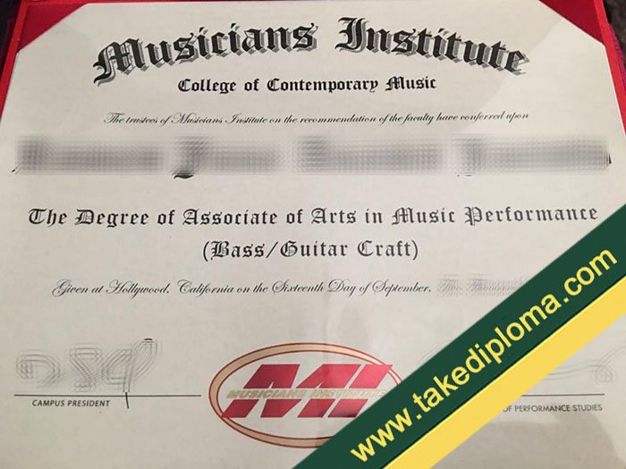 Musicians Institute fake diploma, fake Musicians Institute degree, fake Musicians Institute certificate