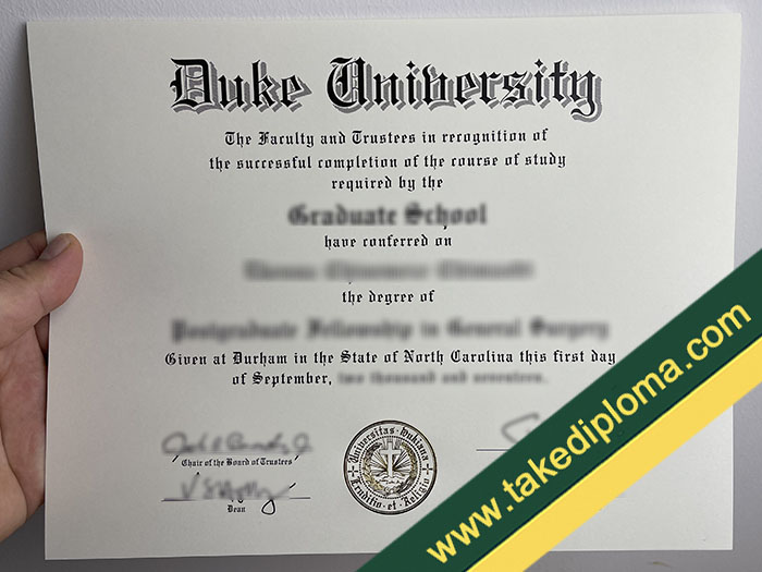 Duke University fake diploma, Duke University fake degree, fake Duke University certificate