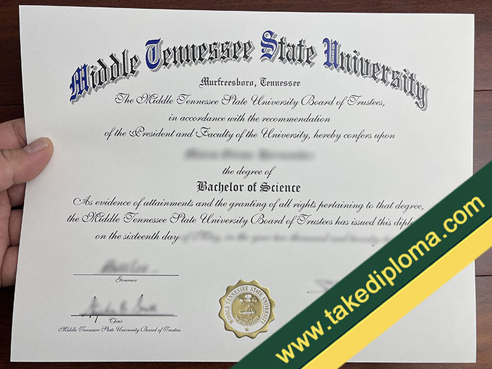 MTSU fake diploma, MTSU fake degree, fake MTSU certificate,
