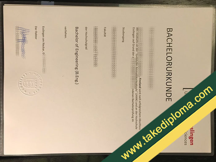 Hochschule Esslingen fake diploma, Hochschule Esslingen fake degree, fake Hochschule Esslingen urkunde