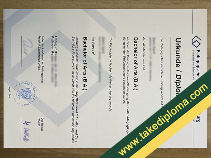 PH Freiburg fake diploma, PH Freiburg fake degree, fake PH Freiburg certificate