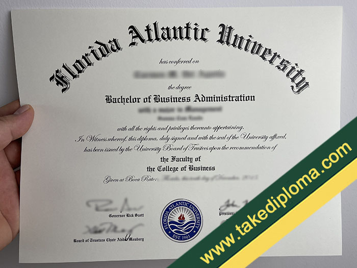 Florida Atlantic University fake diploma, Florida Atlantic University fake degree, fake Florida Atlantic University transcript