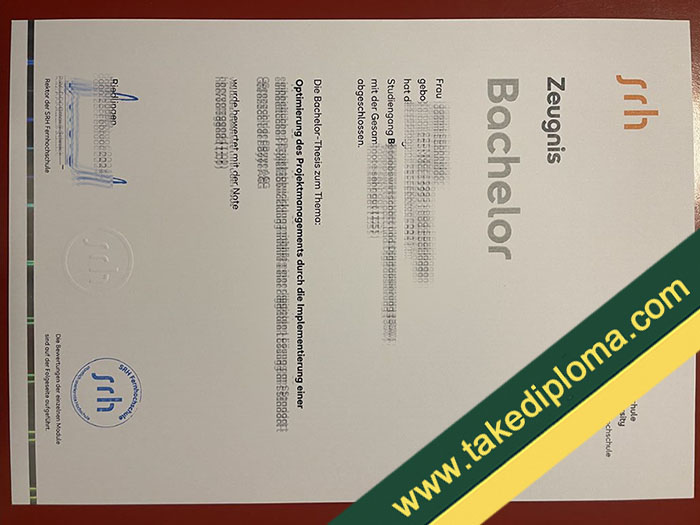 SRH Fernhochschule fake diploma, SRH Fernhochschule fake degree, fake SRH Fernhochschule certificate