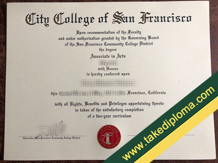 City College of San Francisco fake diploma, City College of San Francisco fake degree, fake City College of San Francisco certificate