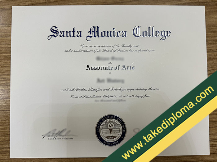 Santa Monica College fake diploma, Santa Monica College fake degree, fake Santa Monica College certificate