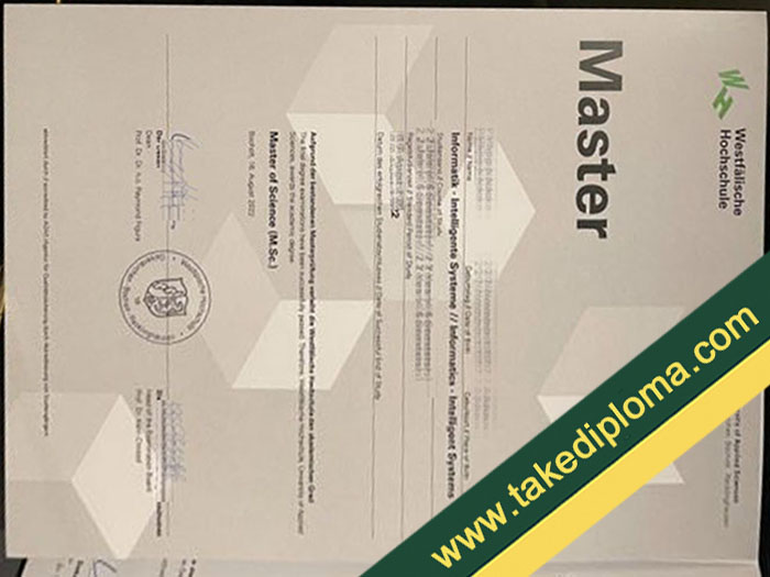 Westfälische Hochschule fake diploma, Westfälische Hochschule fake degree, fake Westfälische Hochschule urkunde