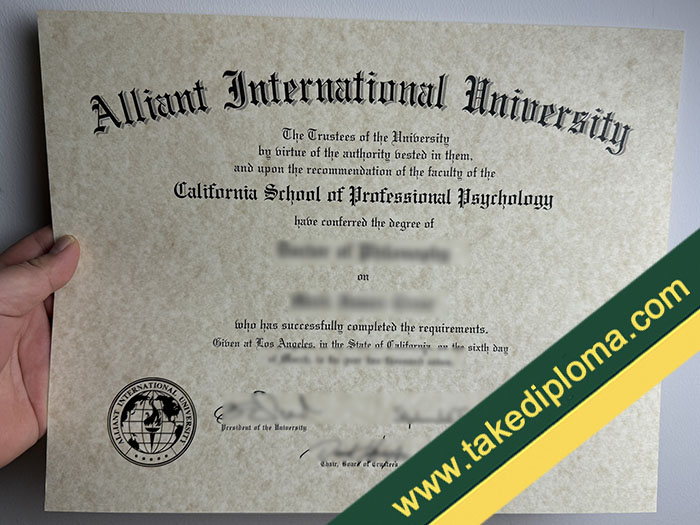 Alliant International University fake diploma, Alliant International University degree, Alliant International University fake certificate