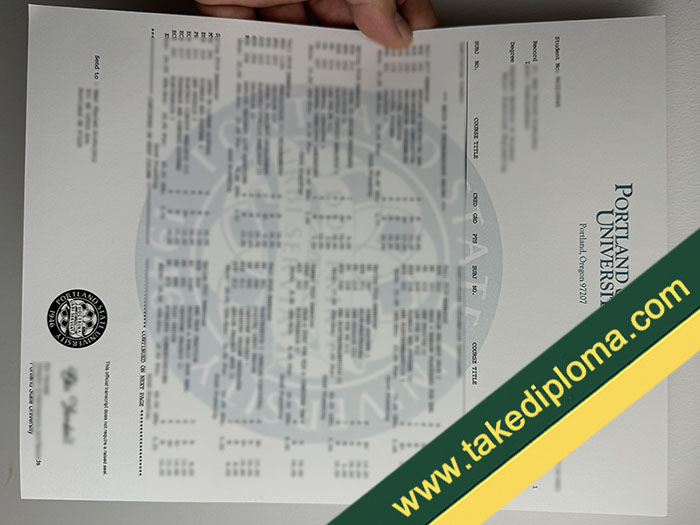 Portland State University fake diploma, Portland State University fake, degree, Portland State University fake transcript